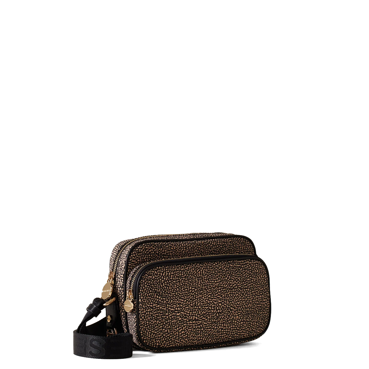 Borbonese Camera Bag Small OP Naturale Nero - 2 Borbonese Camera Bag Small OP Naturale Nero - 2