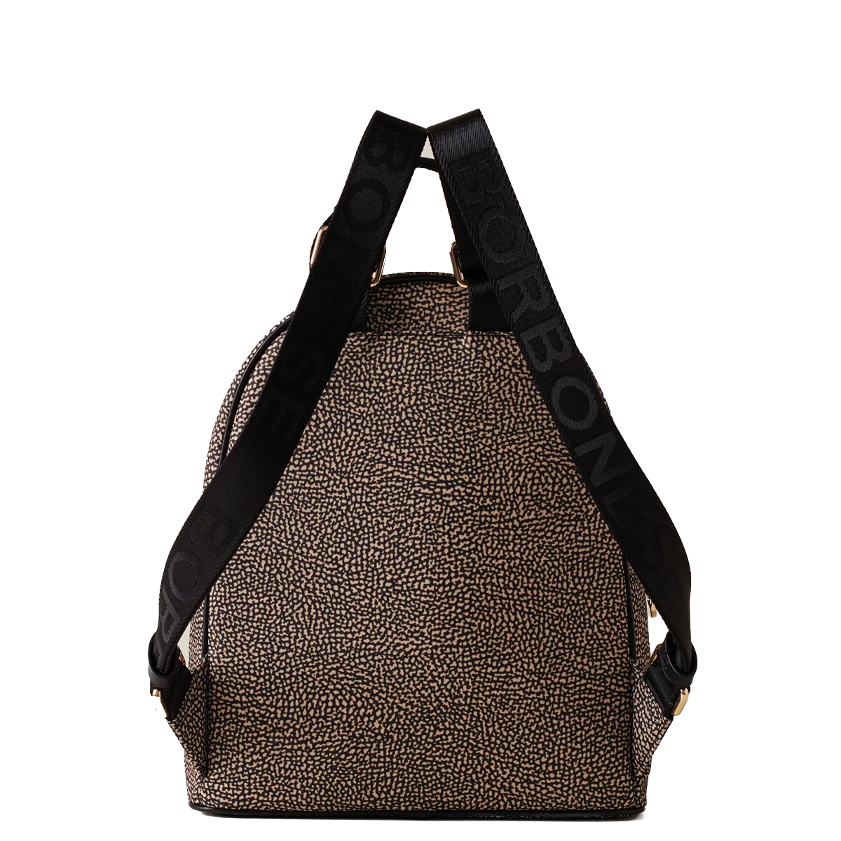 Borbonese Zaino Medium OP Naturale Nero - 3 Borbonese Zaino Medium OP Naturale Nero - 3