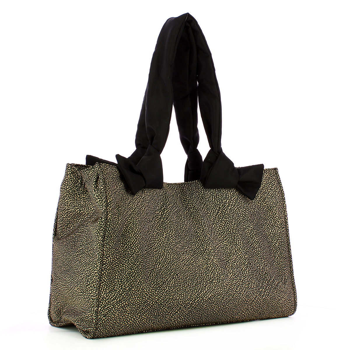Borbonese Shopper Lover Large OP Naturale Nero - 2 Borbonese Shopper Lover Large OP Naturale Nero - 2