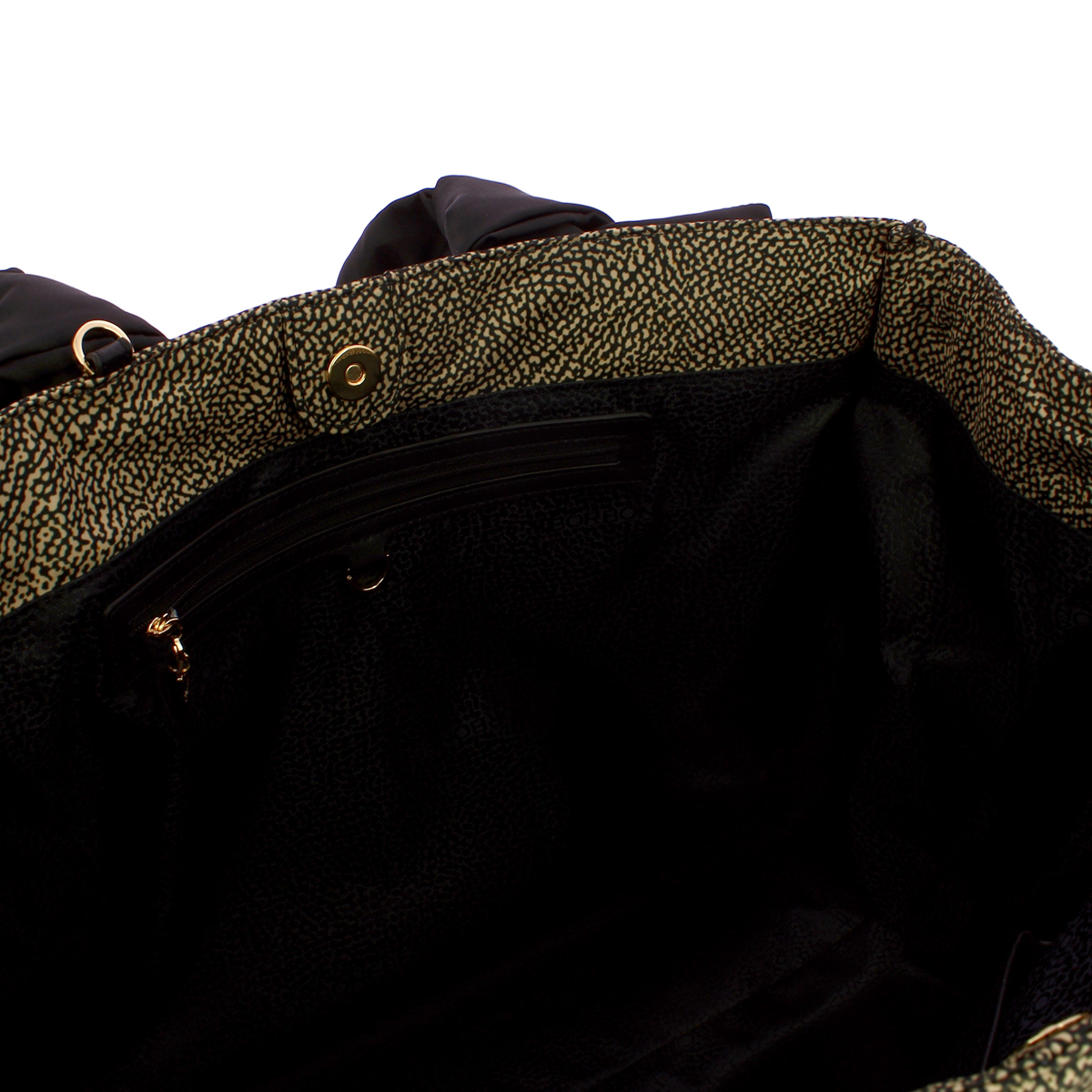 Borbonese Shopper Lover Large OP Naturale Nero - 5 Borbonese Shopper Lover Large OP Naturale Nero - 5