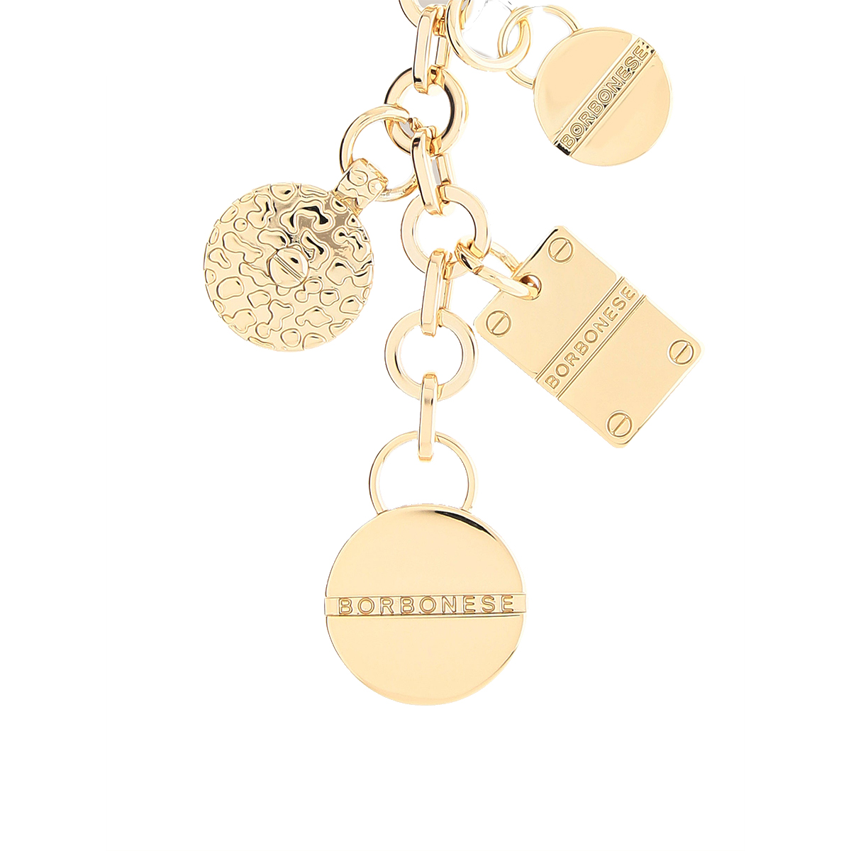 Borbonese Portachiavi Charms Oro Chiaro - 2 Borbonese Portachiavi Charms Oro Chiaro - 2