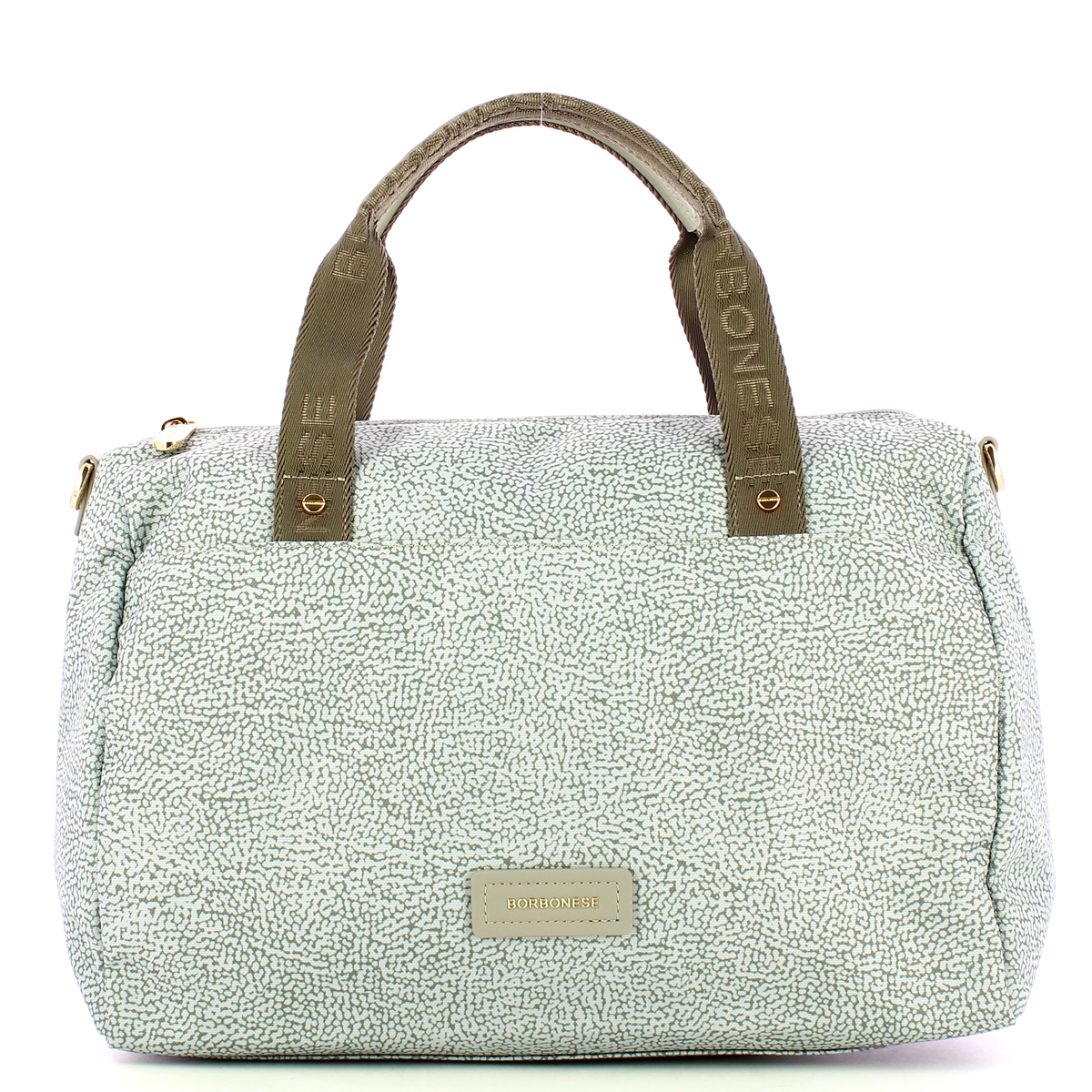 Borbonese Borsa bauletto Medium Grigio Chiaro Grigio - 1 Borbonese Borsa bauletto Medium Grigio Chiaro Grigio - 1