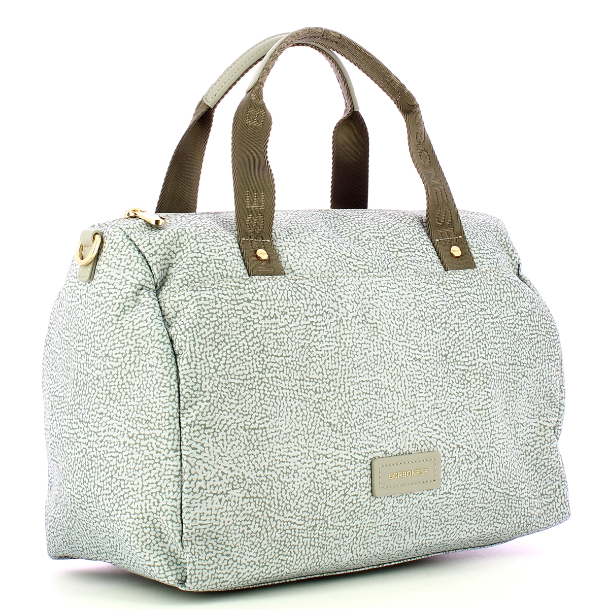 Borbonese Borsa bauletto Medium Grigio Chiaro Grigio - 2 Borbonese Borsa bauletto Medium Grigio Chiaro Grigio - 2