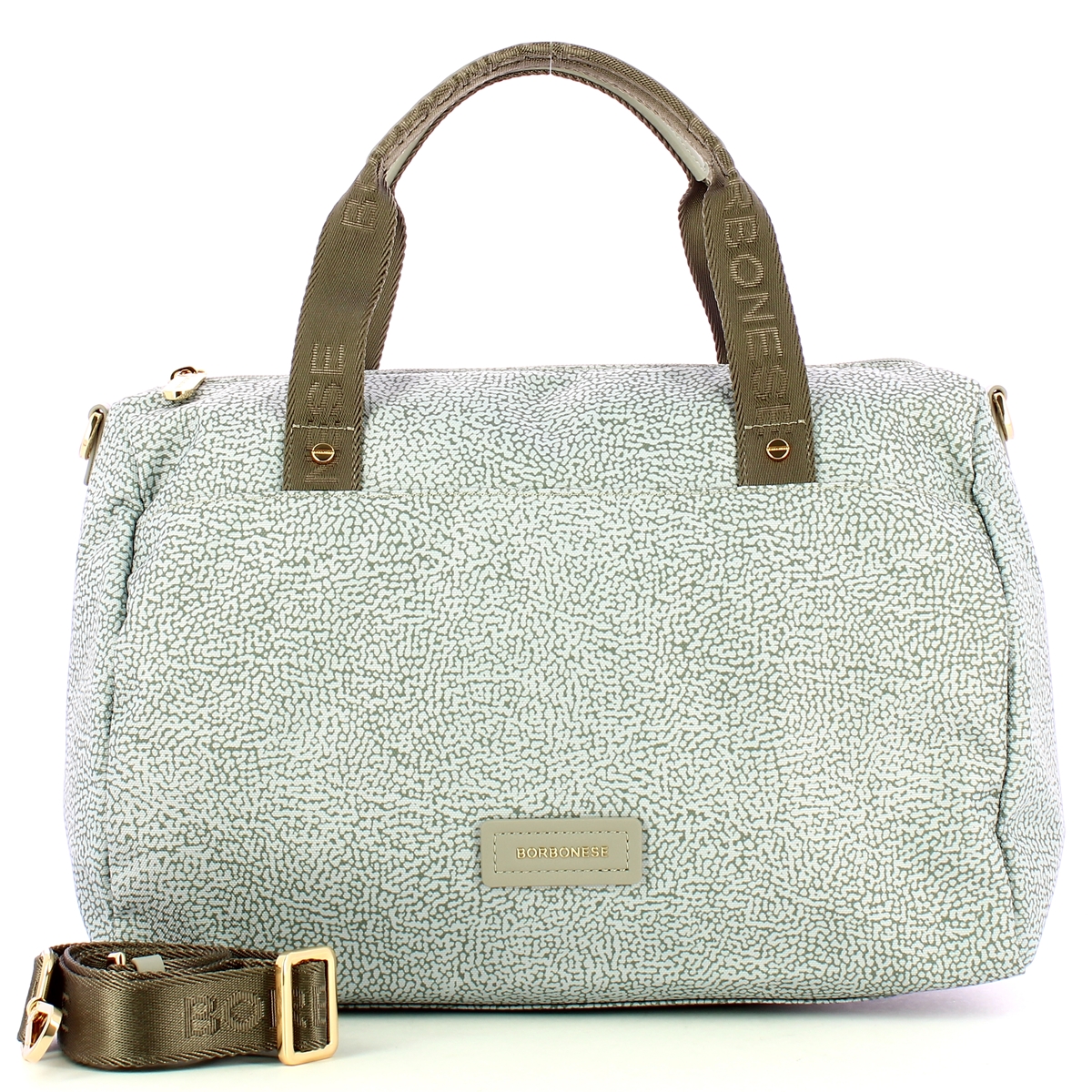 Borbonese Borsa bauletto Medium Grigio Chiaro Grigio - 4 Borbonese Borsa bauletto Medium Grigio Chiaro Grigio - 4