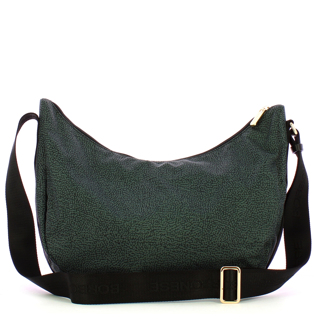 Borbonese Tracolla Luna Bag Medium Peltro - 3 Borbonese Tracolla Luna Bag Medium Peltro - 3