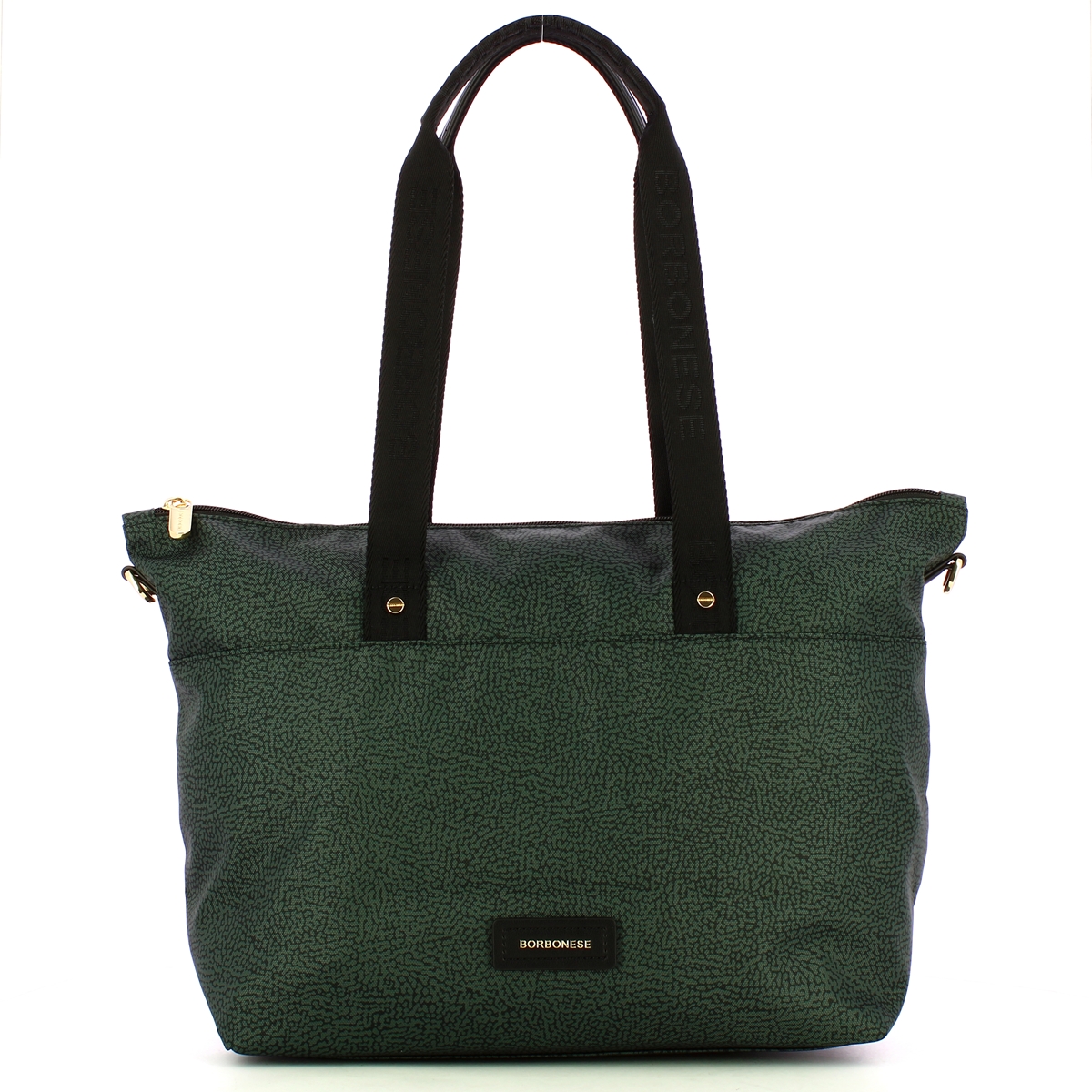 Borbonese Borsa Shopping Large Peltro - 1 Borbonese Borsa Shopping Large Peltro - 1
