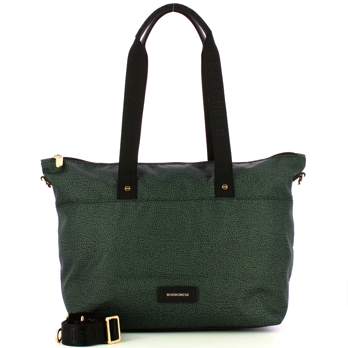 Borbonese Borsa Shopping Large Peltro - 4 Borbonese Borsa Shopping Large Peltro - 4
