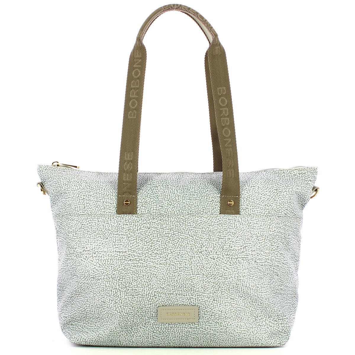 Borbonese Borsa Shopping Large Grigio Chiaro Grigio - 1 Borbonese Borsa Shopping Large Grigio Chiaro Grigio - 1