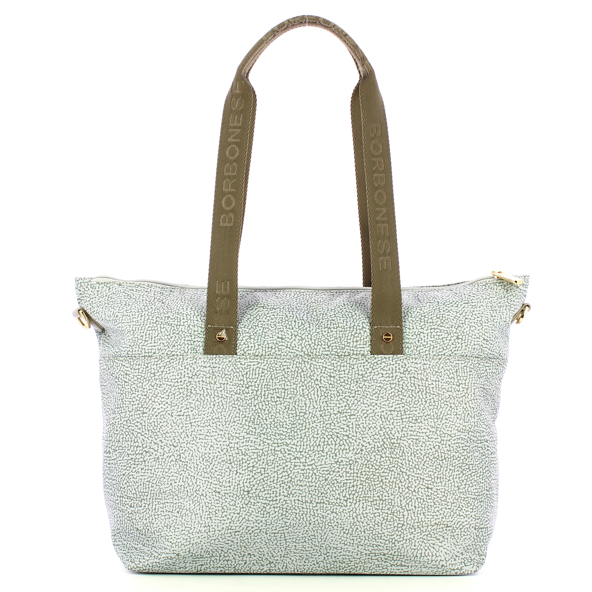 Borbonese Borsa Shopping Large Grigio Chiaro Grigio - 3 Borbonese Borsa Shopping Large Grigio Chiaro Grigio - 3