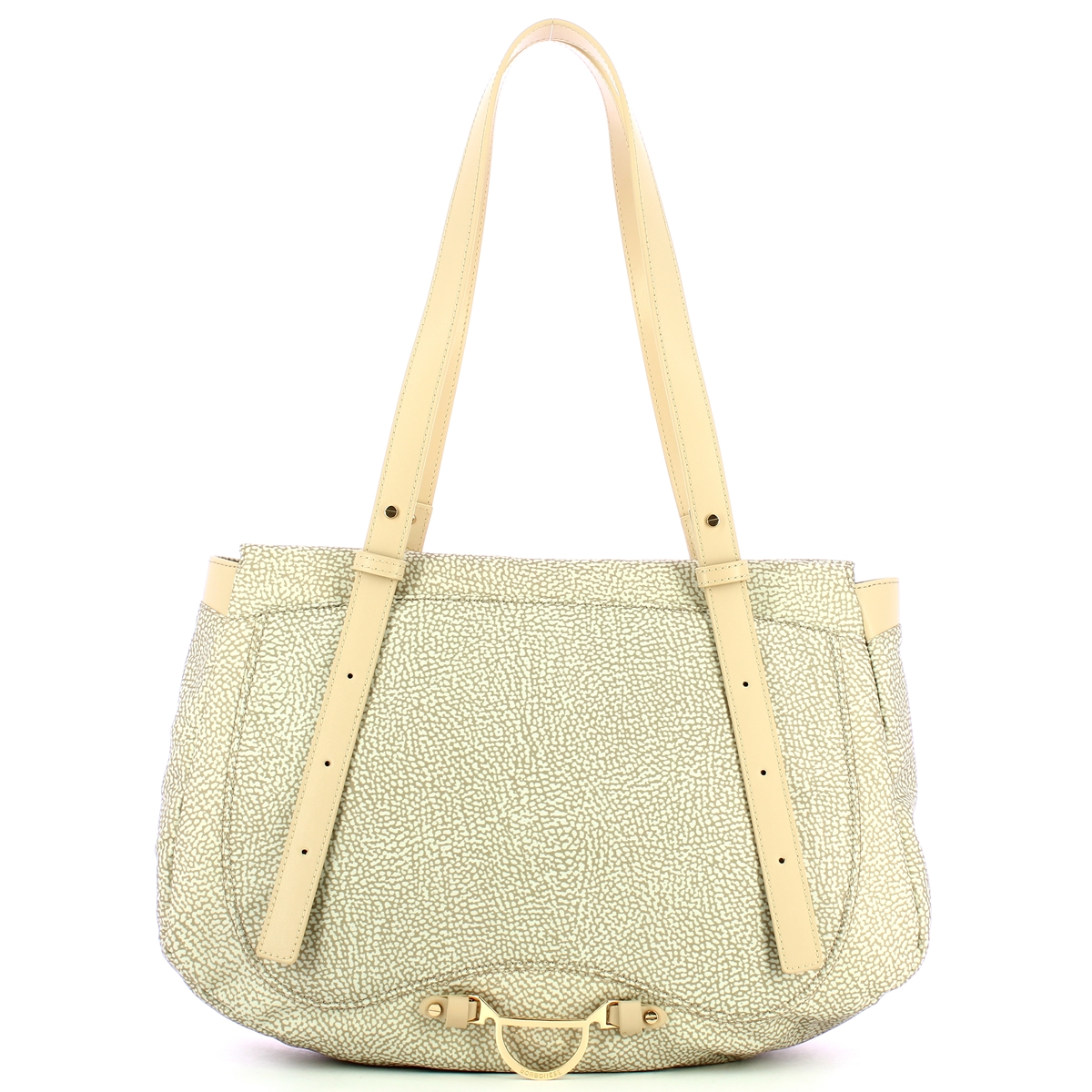 Borbonese Borsa Shopping Medium Sabbia - 1 Borbonese Borsa Shopping Medium Sabbia - 1