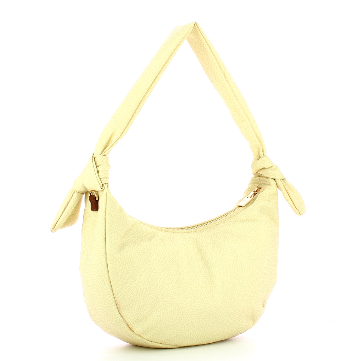 Borbonese Hobo Lover Medium Camomilla Cuoio - 2 Borbonese Hobo Lover Medium Camomilla Cuoio - 2