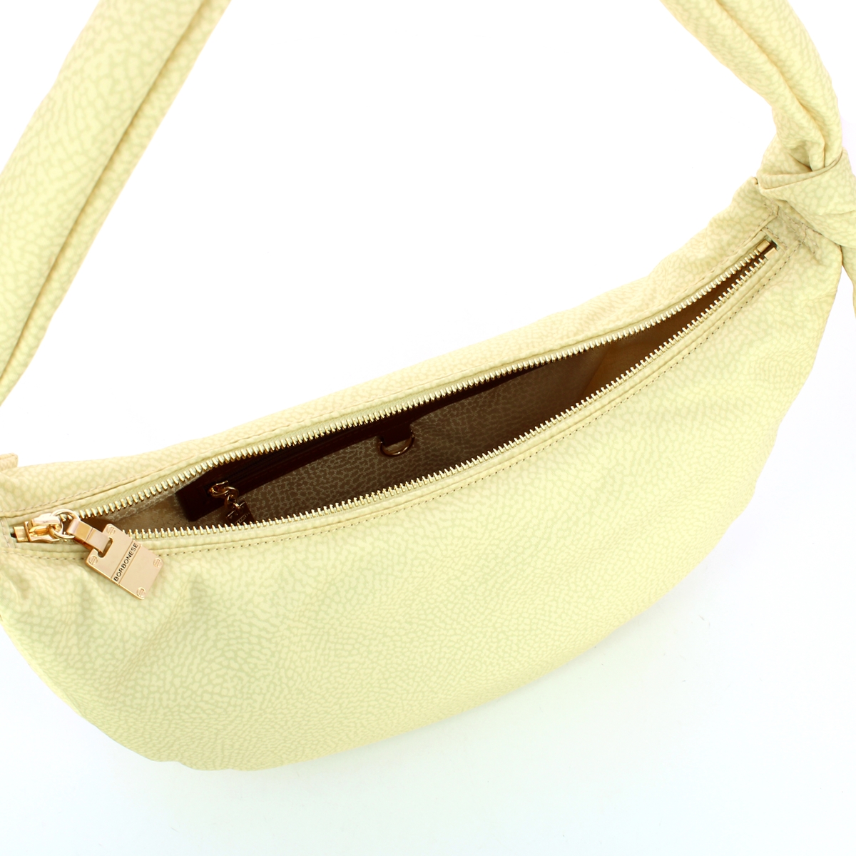 Borbonese Hobo Lover Medium Camomilla Cuoio - 5 Borbonese Hobo Lover Medium Camomilla Cuoio - 5