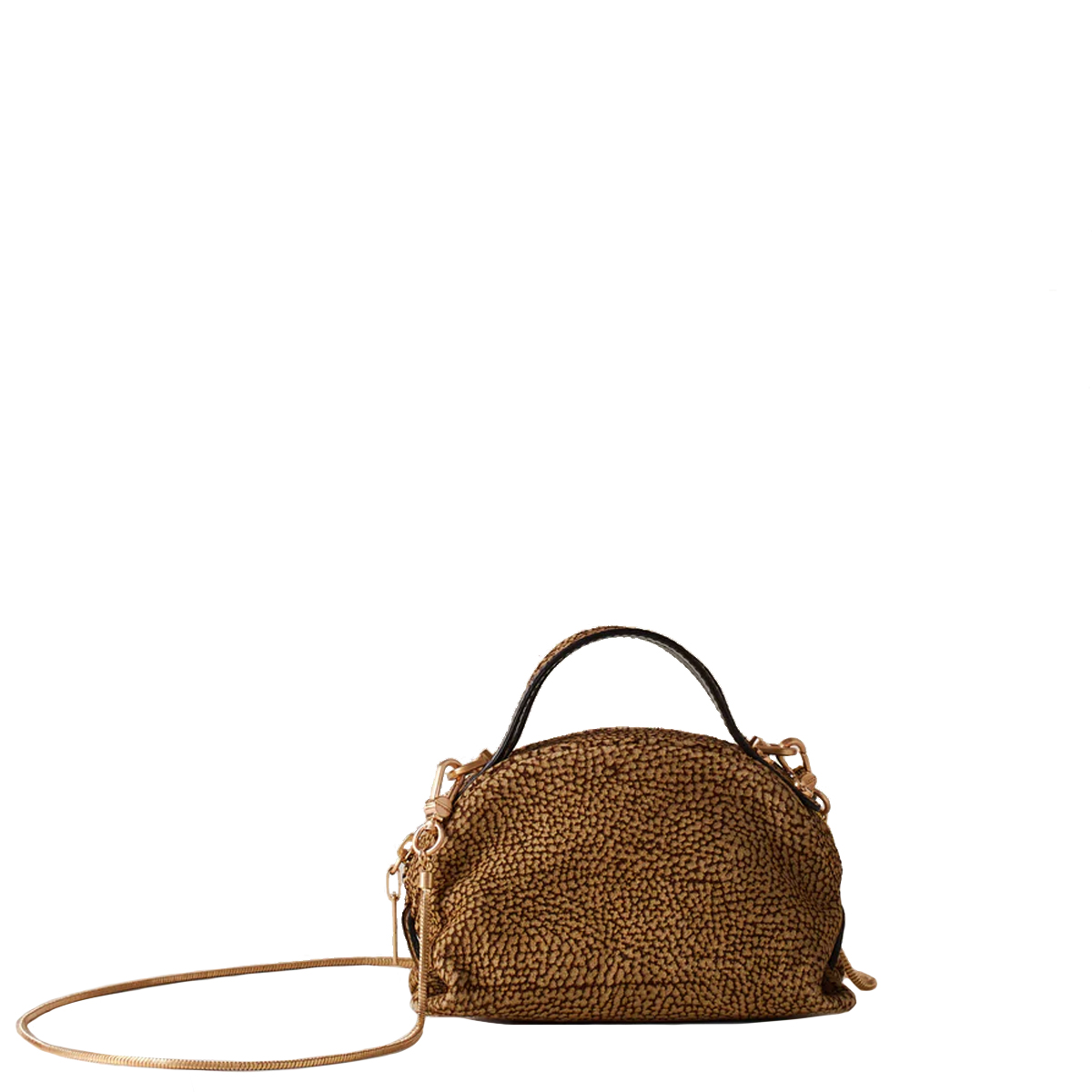 Borbonese Bauletto Sexy Mini OP Naturale - 1 Borbonese Bauletto Sexy Mini OP Naturale - 1