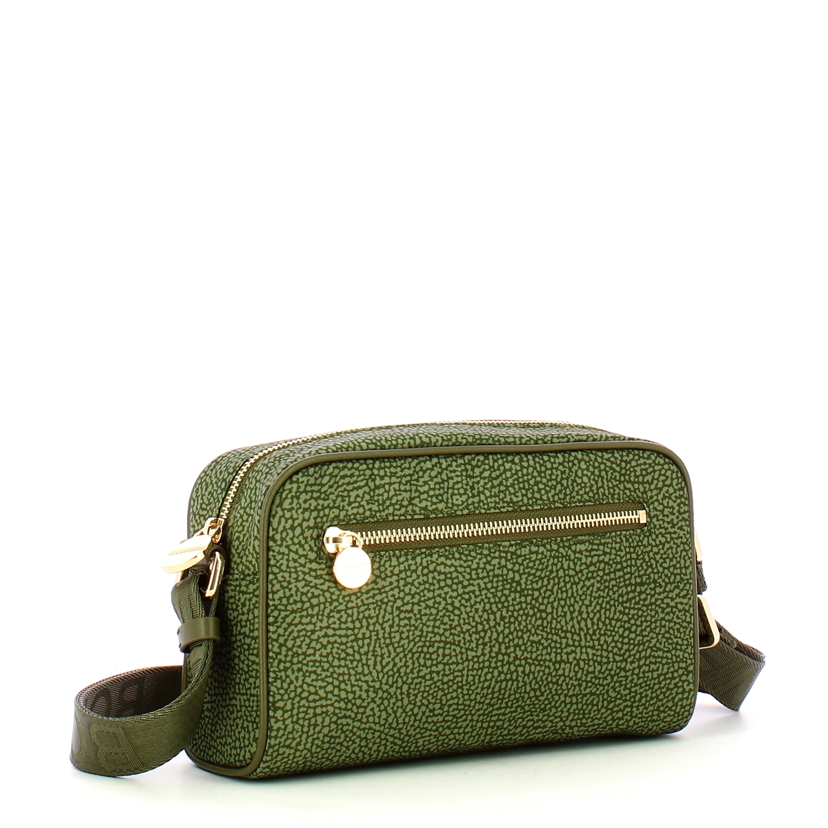 Borbonese Tracollina Small in Nylon Riciclato Verde Militare - 2 Borbonese Tracollina Small in Nylon Riciclato Verde Militare - 2