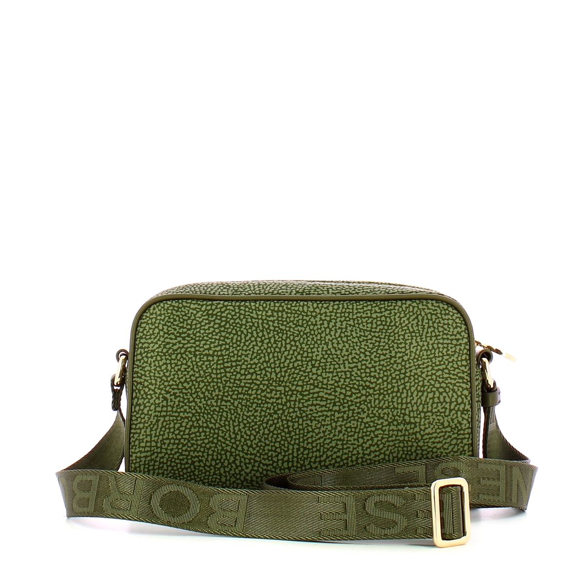 Borbonese Tracollina Small in Nylon Riciclato Verde Militare - 3 Borbonese Tracollina Small in Nylon Riciclato Verde Militare - 3