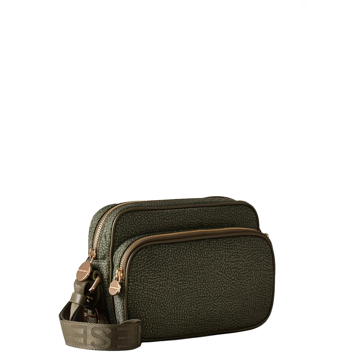 Borbonese Camera Bag Small Verde Militare - 3 Borbonese Camera Bag Small Verde Militare - 3