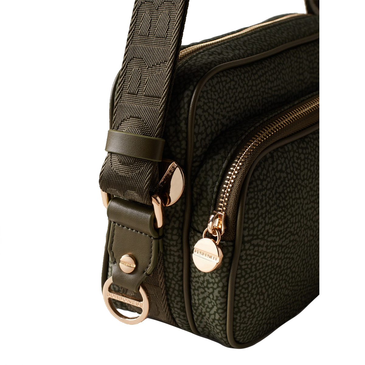 Borbonese Camera Bag Small Verde Militare - 5 Borbonese Camera Bag Small Verde Militare - 5
