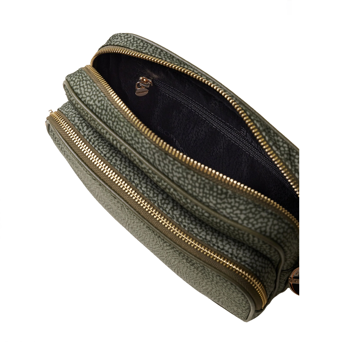 Borbonese Camera Bag Small Verde Militare - 6 Borbonese Camera Bag Small Verde Militare - 6