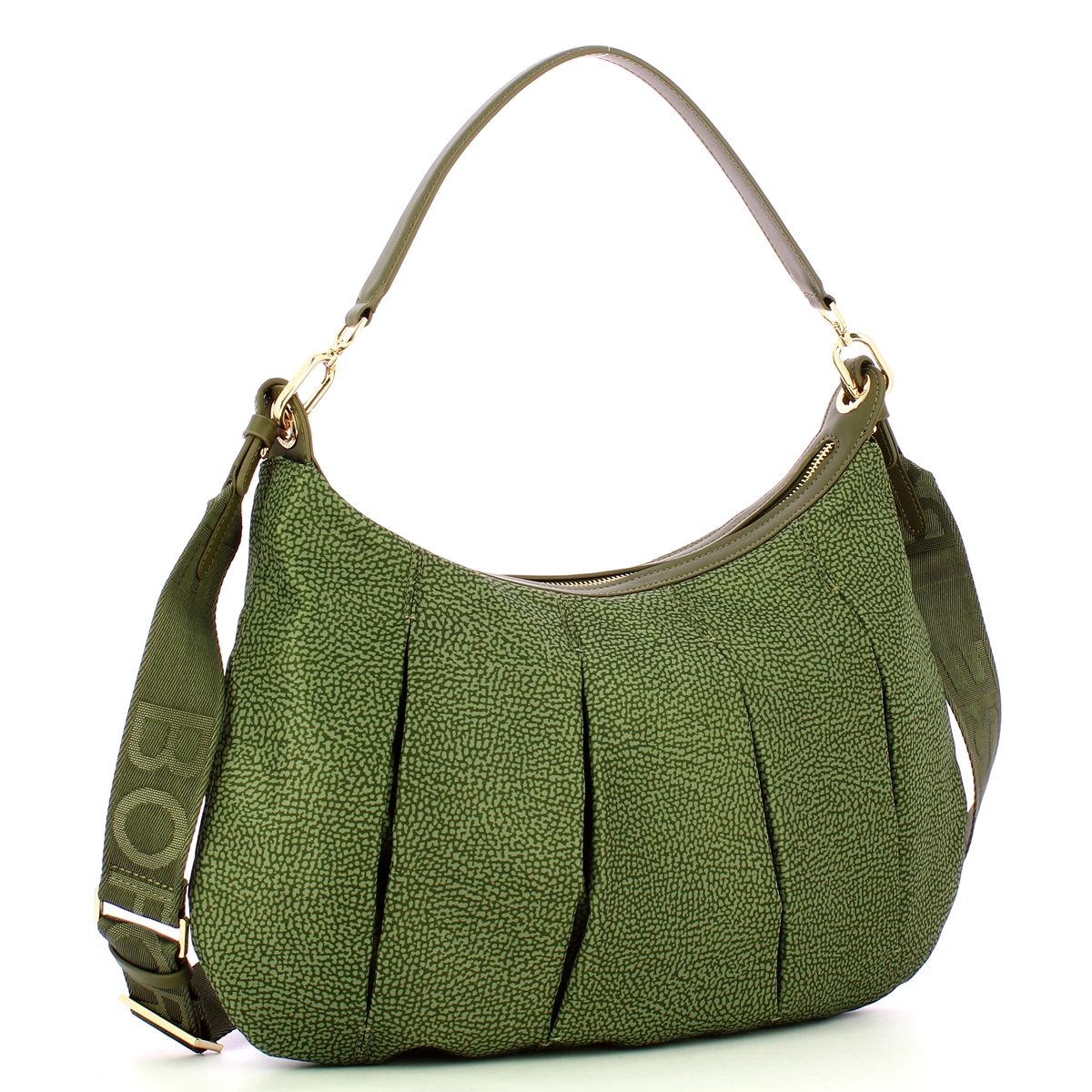 Borbonese Hobo Medium Verde Militare - 2 Borbonese Hobo Medium Verde Militare - 2
