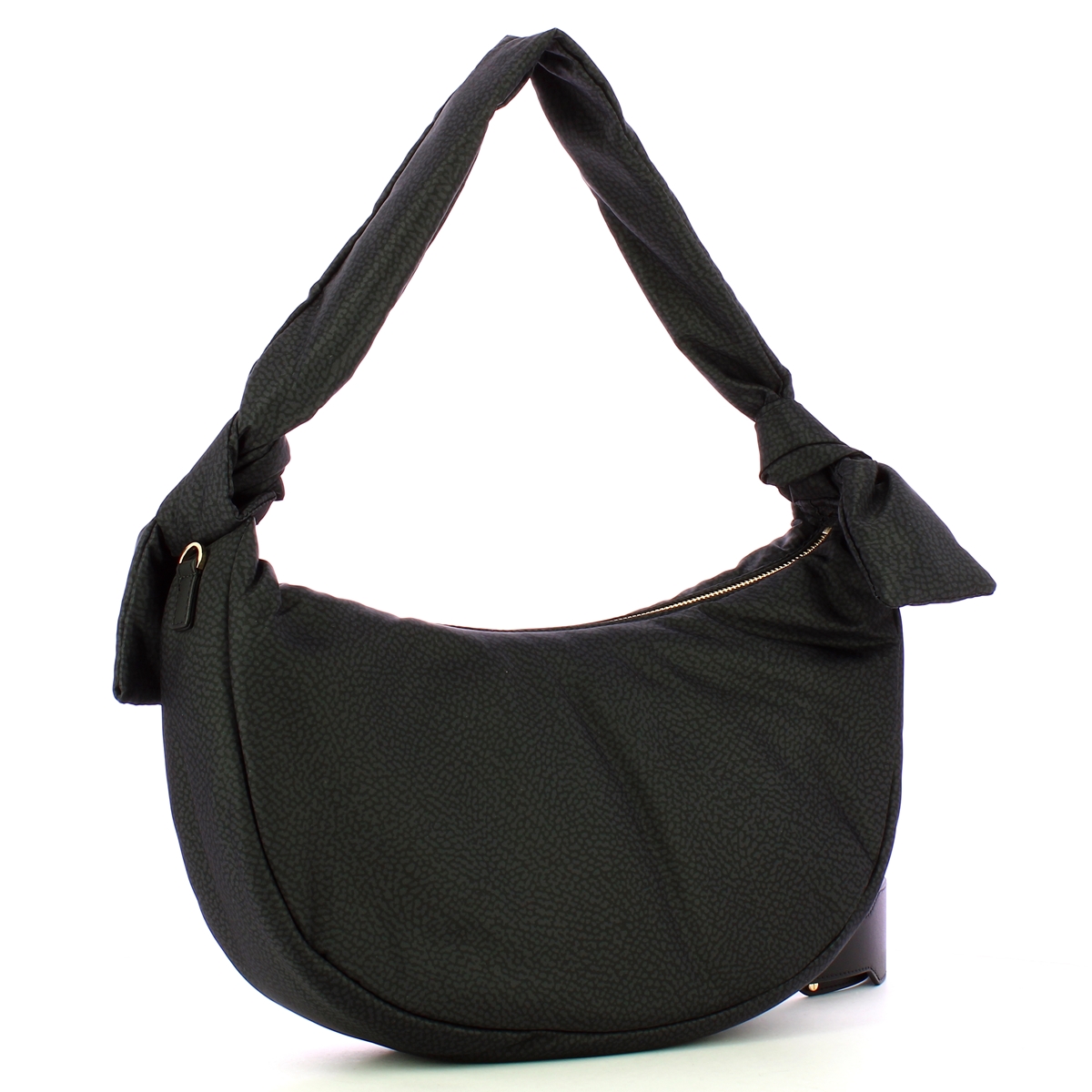 Borbonese Borsa a spalla Hobo Lover Medium Dark Black - 2 Borbonese Borsa a spalla Hobo Lover Medium Dark Black - 2