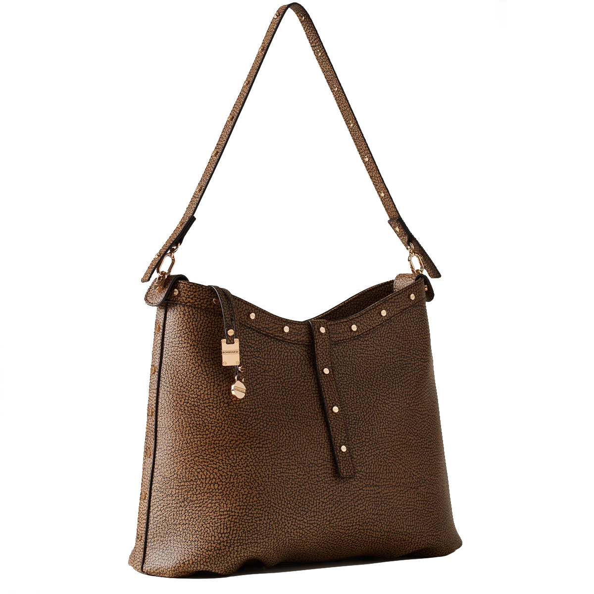 Borbonese Borsa a spalla Metropole Hobo Medium OP Naturale Nero - 3 Borbonese Borsa a spalla Metropole Hobo Medium OP Naturale Nero - 3