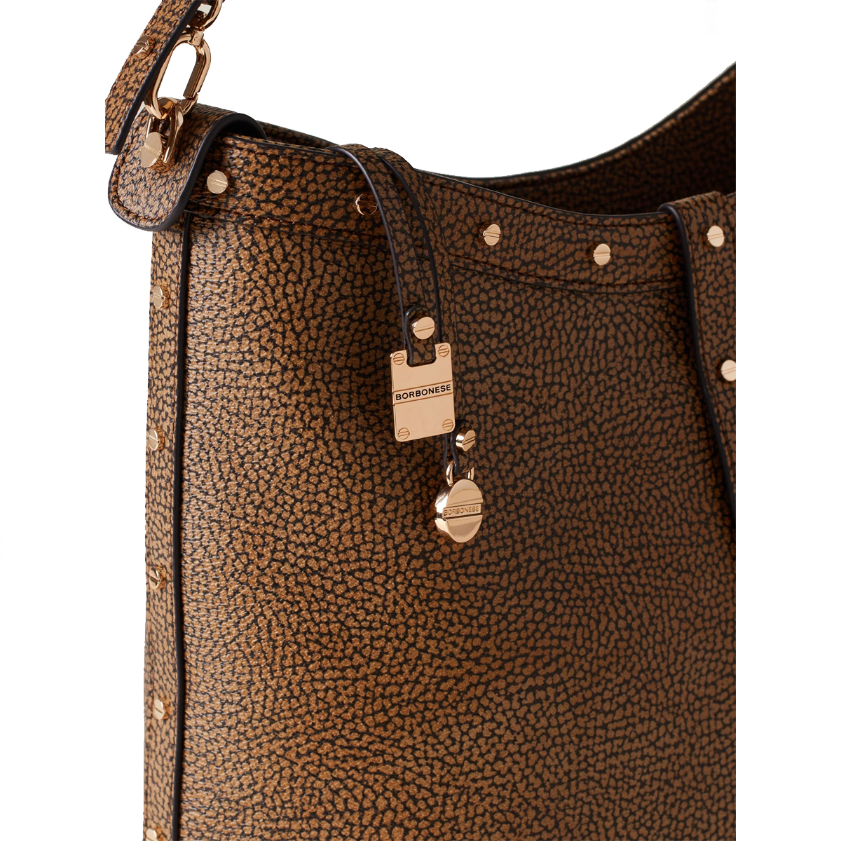 Borbonese Borsa a spalla Metropole Hobo Medium OP Naturale Nero - 5 Borbonese Borsa a spalla Metropole Hobo Medium OP Naturale Nero - 5