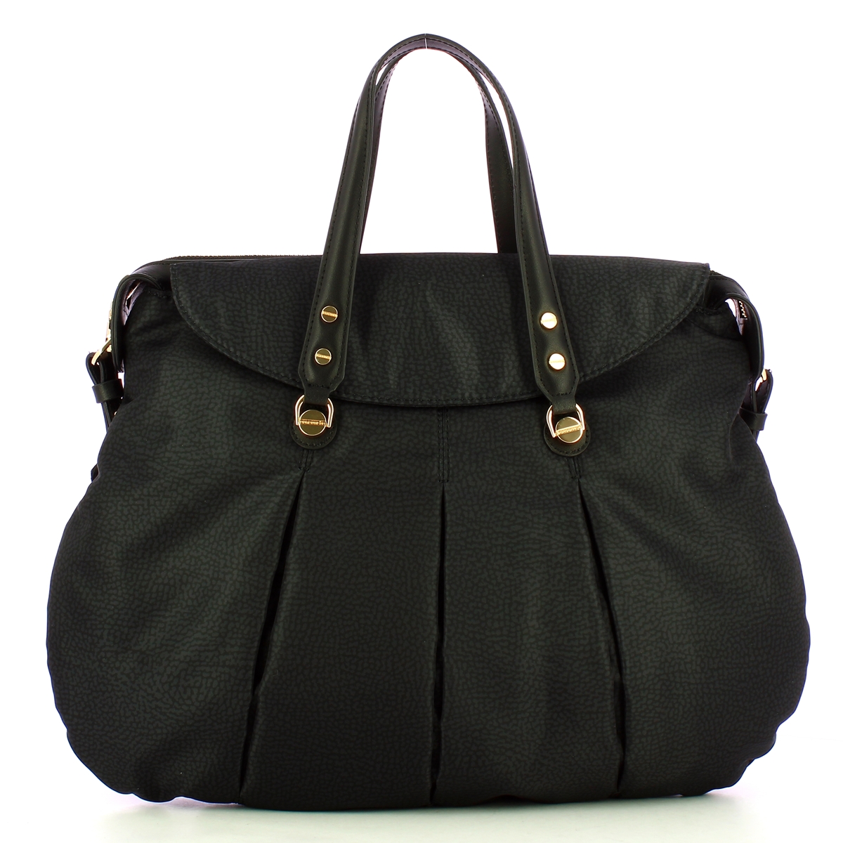 Borbonese Shopping Large Dark Black - 1 Borbonese Shopping Large Dark Black - 1
