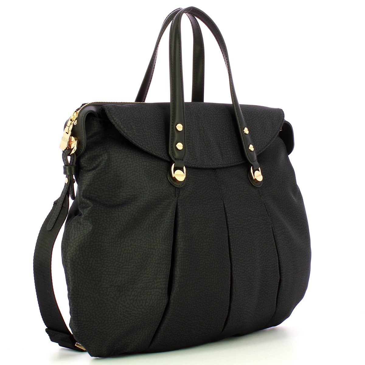 Borbonese Shopping Large Dark Black - 2 Borbonese Shopping Large Dark Black - 2