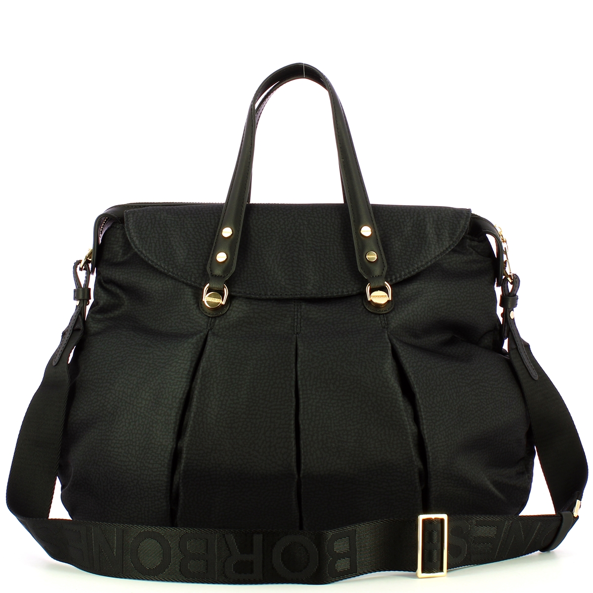 Borbonese Shopping Large Dark Black - 3 Borbonese Shopping Large Dark Black - 3
