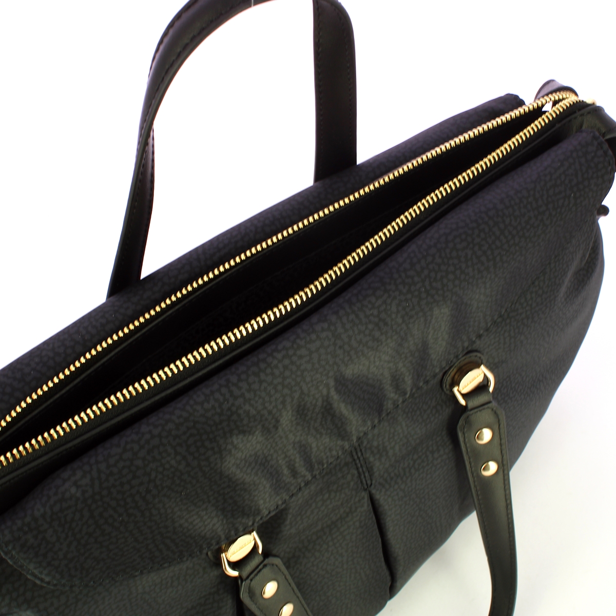 Borbonese Shopping Large Dark Black - 4 Borbonese Shopping Large Dark Black - 4