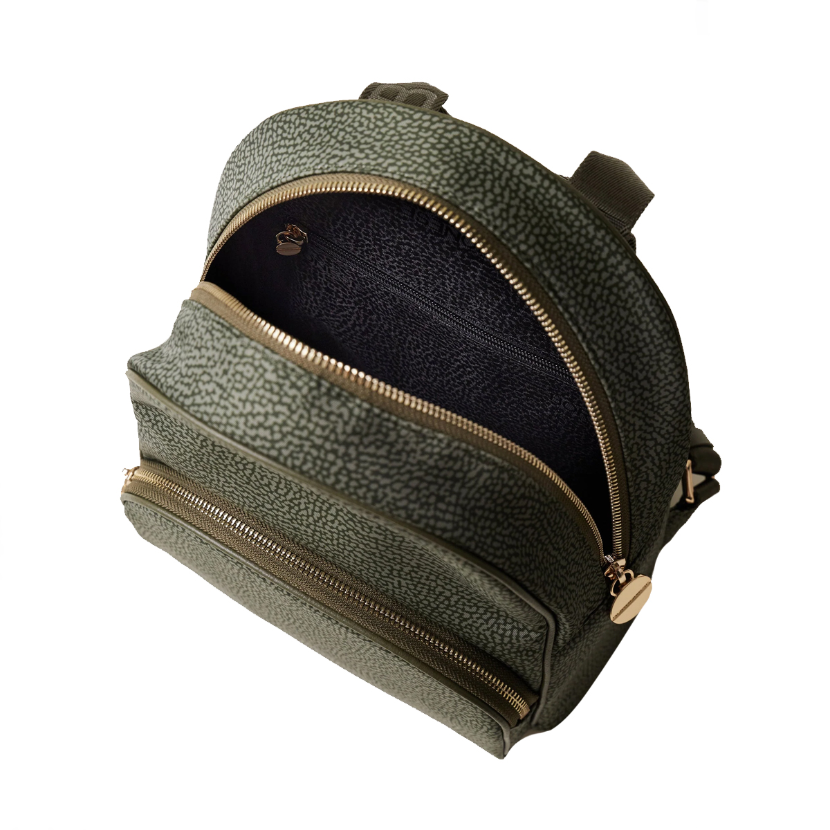 Borbonese Zaino Medium Verde Militare - 6 Borbonese Zaino Medium Verde Militare - 6