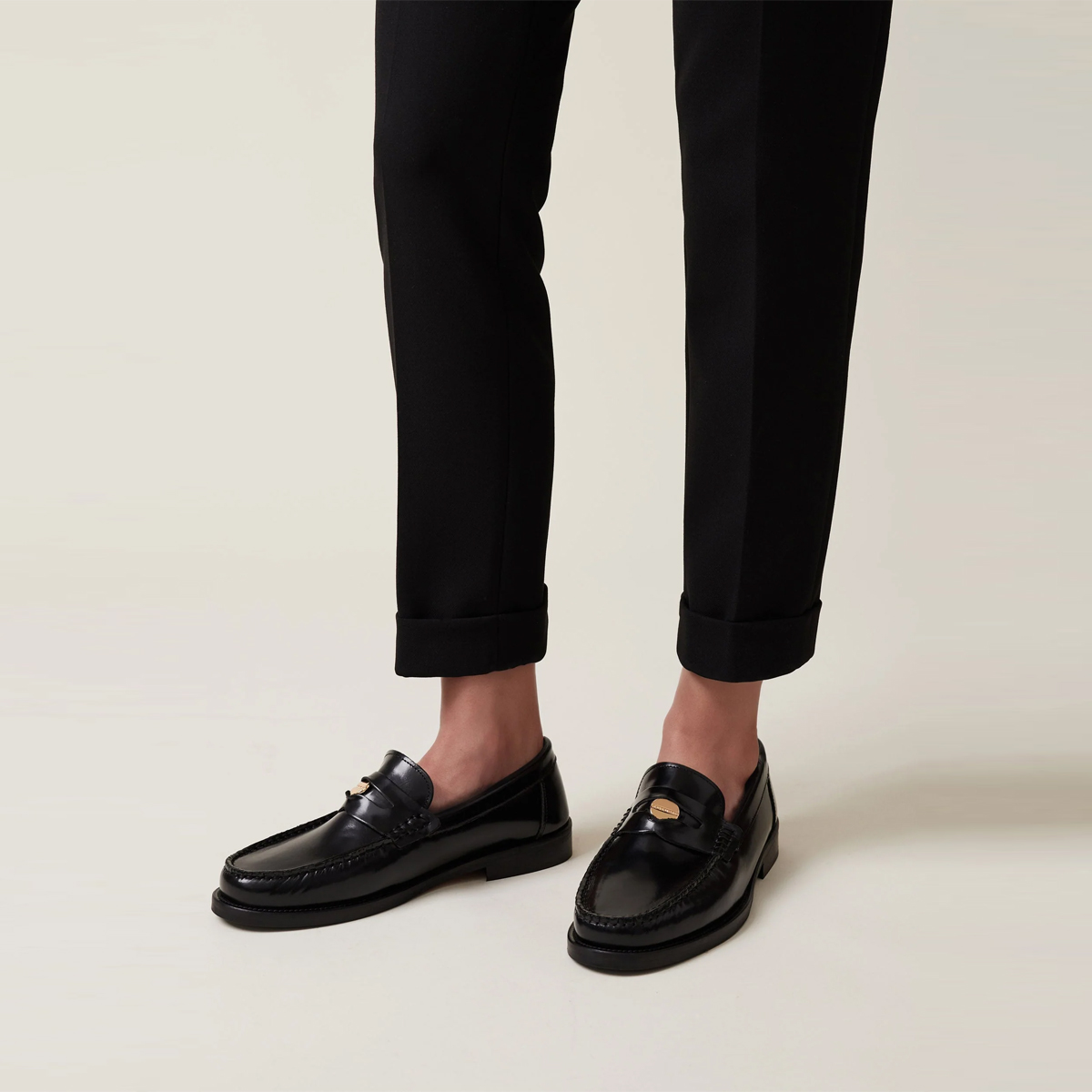 Borbonese Mocassino Penny Loafer Nero - 2 Borbonese Mocassino Penny Loafer Nero - 2