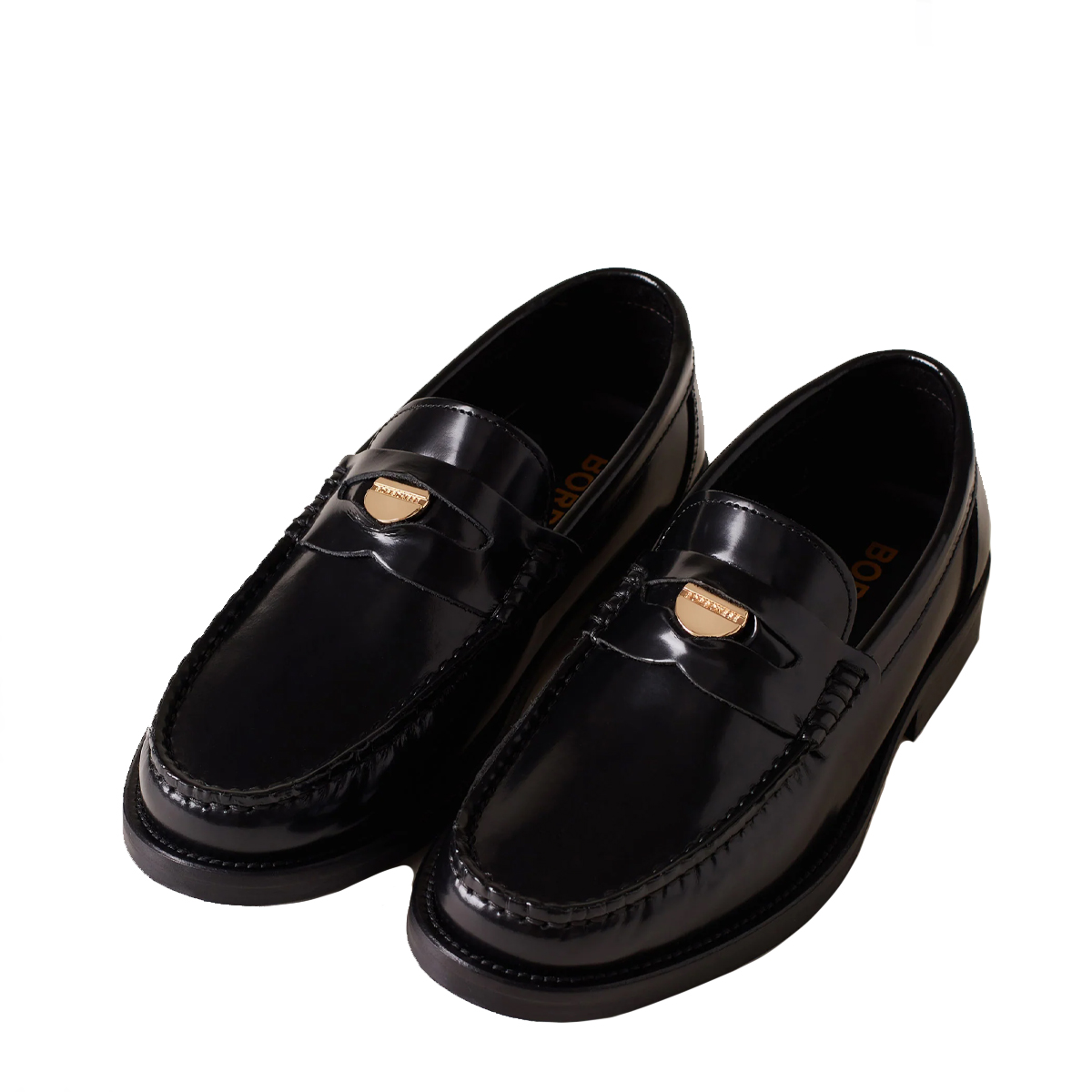 Borbonese Mocassino Penny Loafer Nero - 3 Borbonese Mocassino Penny Loafer Nero - 3