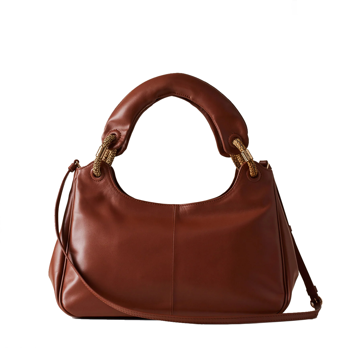 Borbonese Borsa a mano in pelle Cuoio OP Naturale - 4 Borbonese Borsa a mano in pelle Cuoio OP Naturale - 4