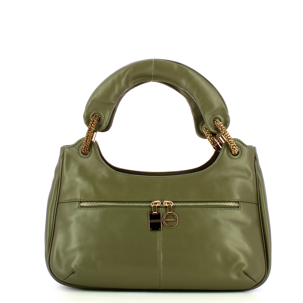 Borbonese Borsa a mano in pelle Clay Grey OP Naturale - 1 Borbonese Borsa a mano in pelle Clay Grey OP Naturale - 1