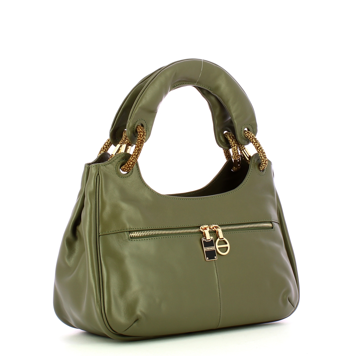 Borbonese Borsa a mano in pelle Clay Grey OP Naturale - 2 Borbonese Borsa a mano in pelle Clay Grey OP Naturale - 2