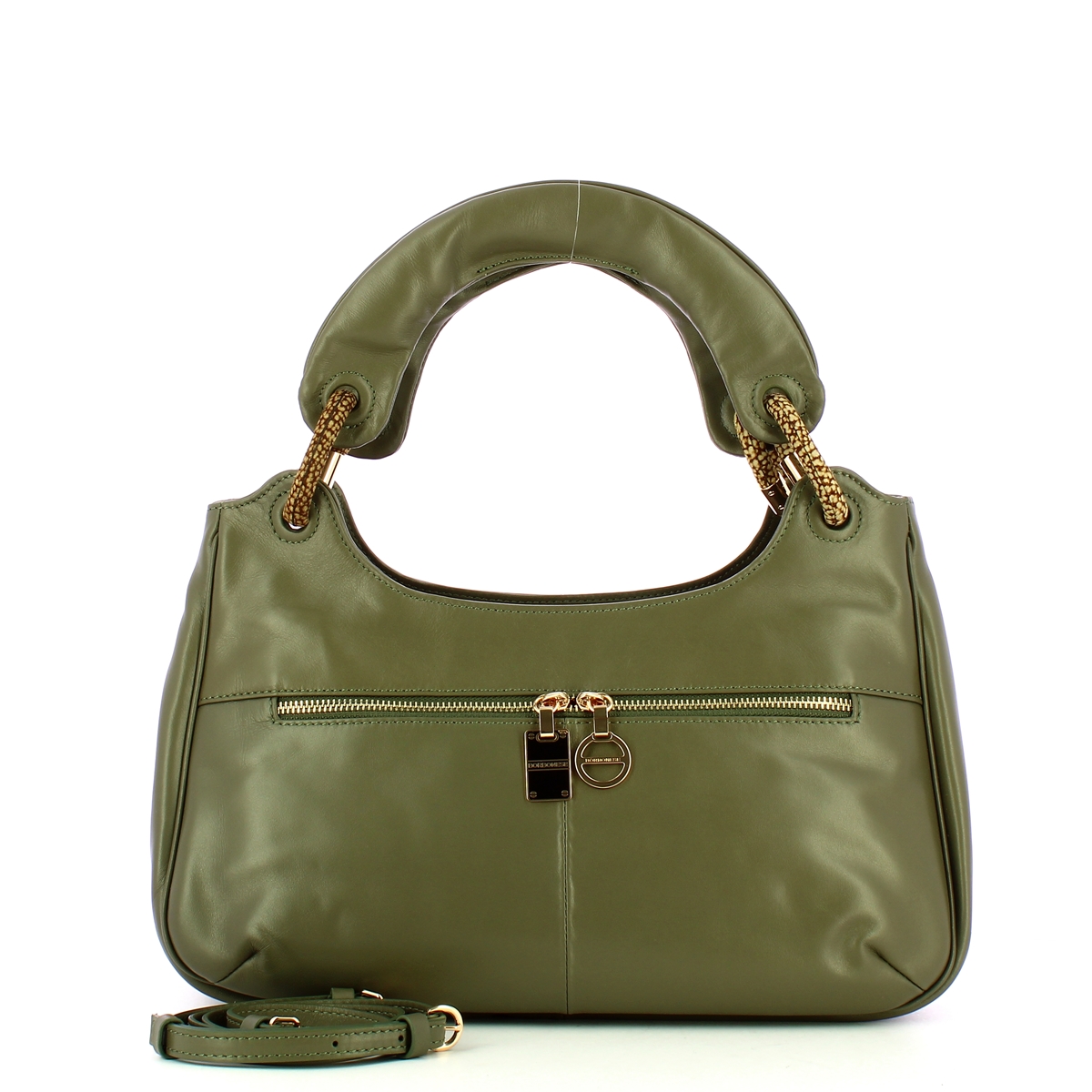 Borbonese Borsa a mano in pelle Clay Grey OP Naturale - 4 Borbonese Borsa a mano in pelle Clay Grey OP Naturale - 4
