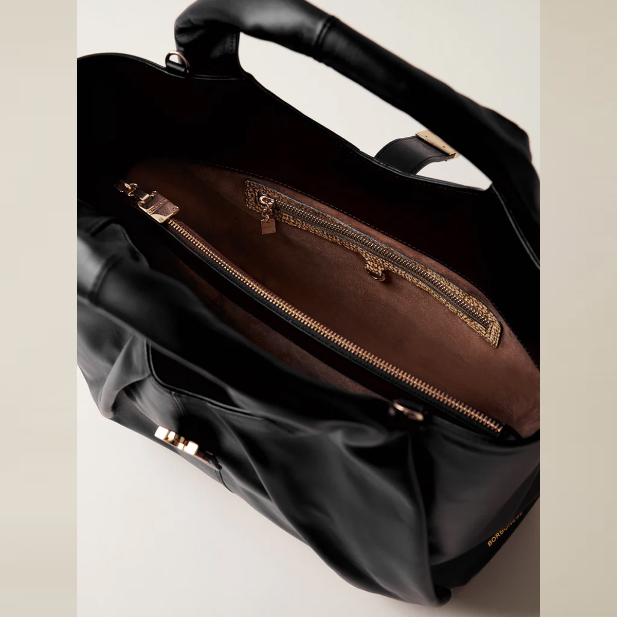 Borbonese Borsa a mano Cortina Medium Nero - 5 Borbonese Borsa a mano Cortina Medium Nero - 5