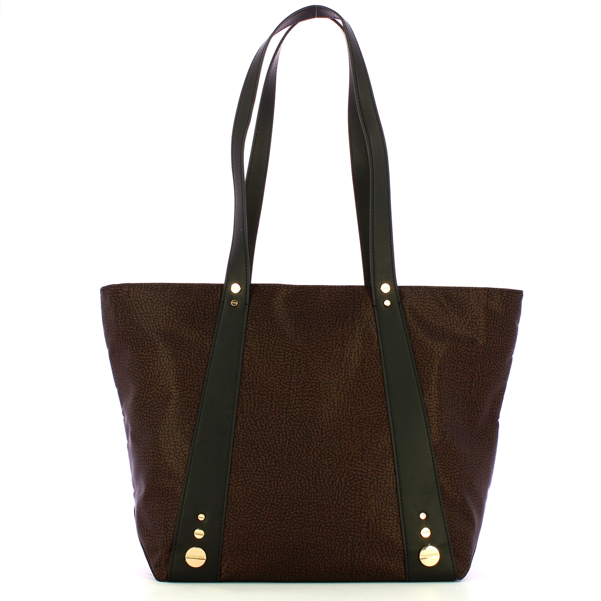 Borbonese Shopping Bag Medium Road Testa Moro Nero - 3 Borbonese Shopping Bag Medium Road Testa Moro Nero - 3