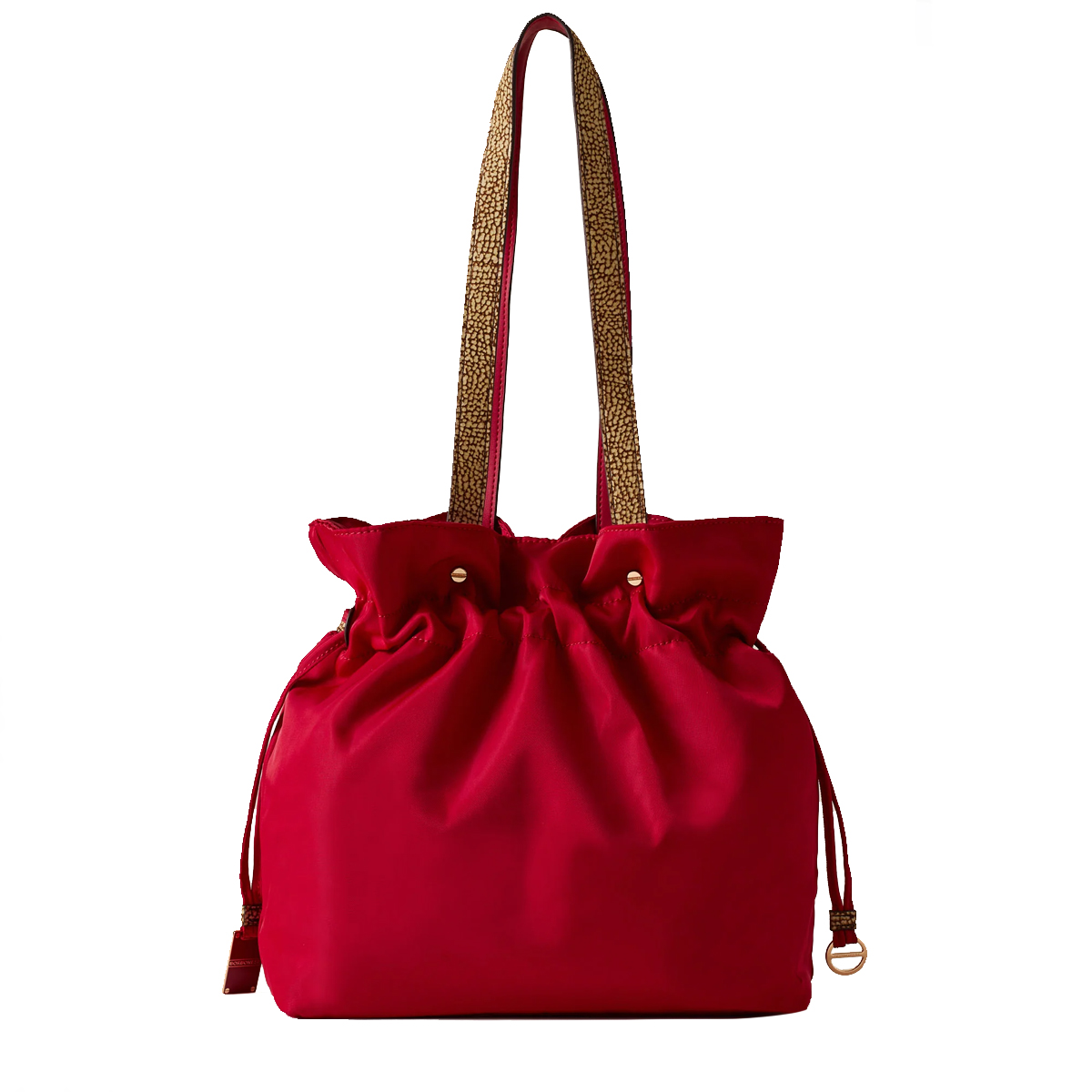 Borbonese Borsa Shopping M Borgogna Op Naturale - 4 Borbonese Borsa Shopping M Borgogna Op Naturale - 4