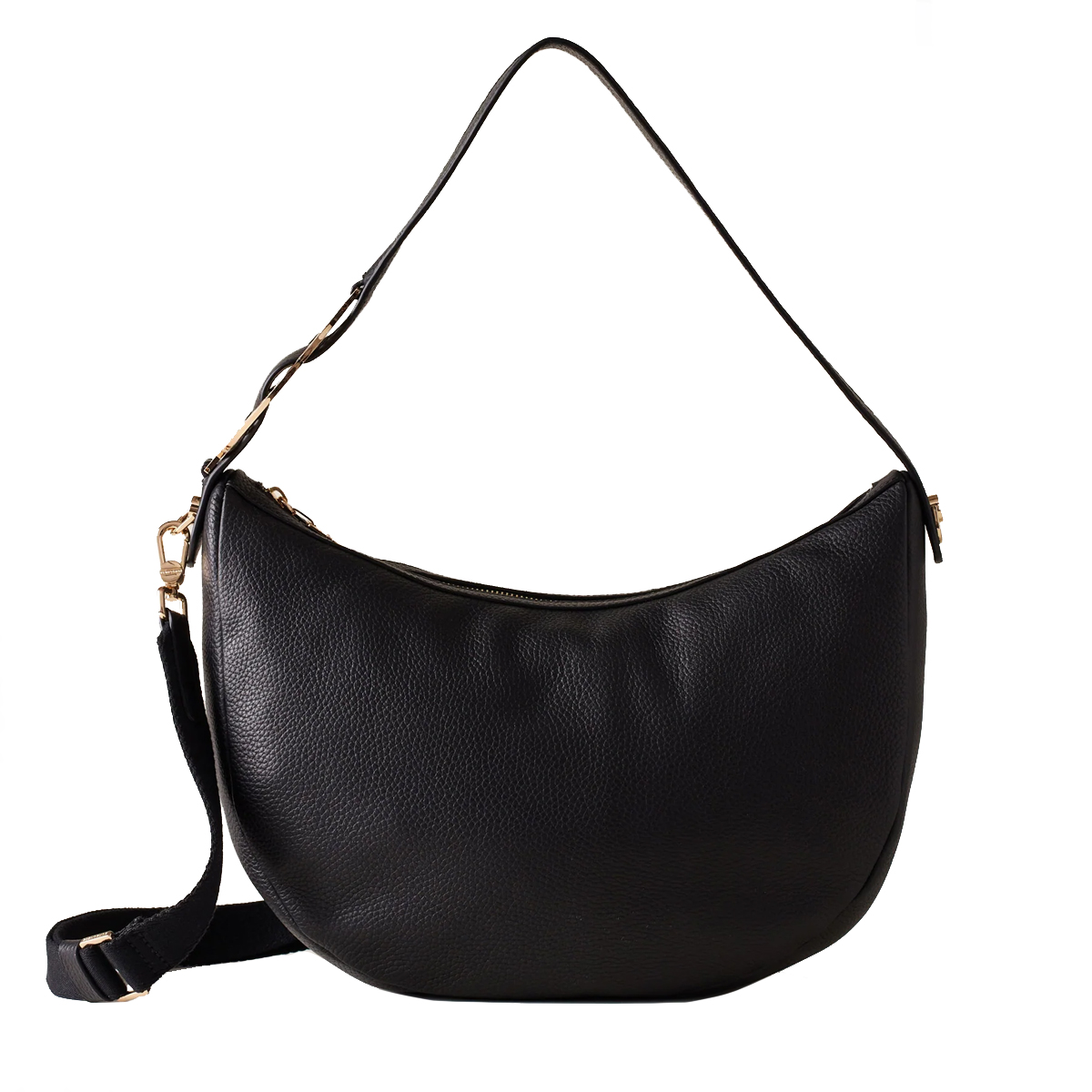 Borbonese Borsa Luna Bag Middle 011 Nero - 1 Borbonese Borsa Luna Bag Middle 011 Nero - 1