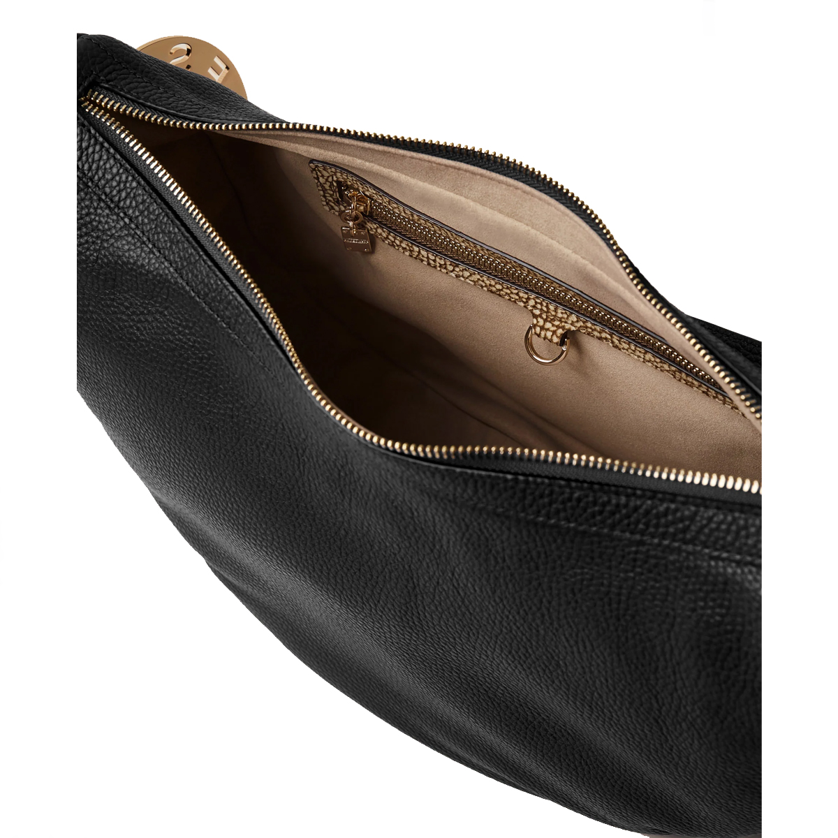 Borbonese Borsa Luna Bag Middle 011 Nero - 5 Borbonese Borsa Luna Bag Middle 011 Nero - 5
