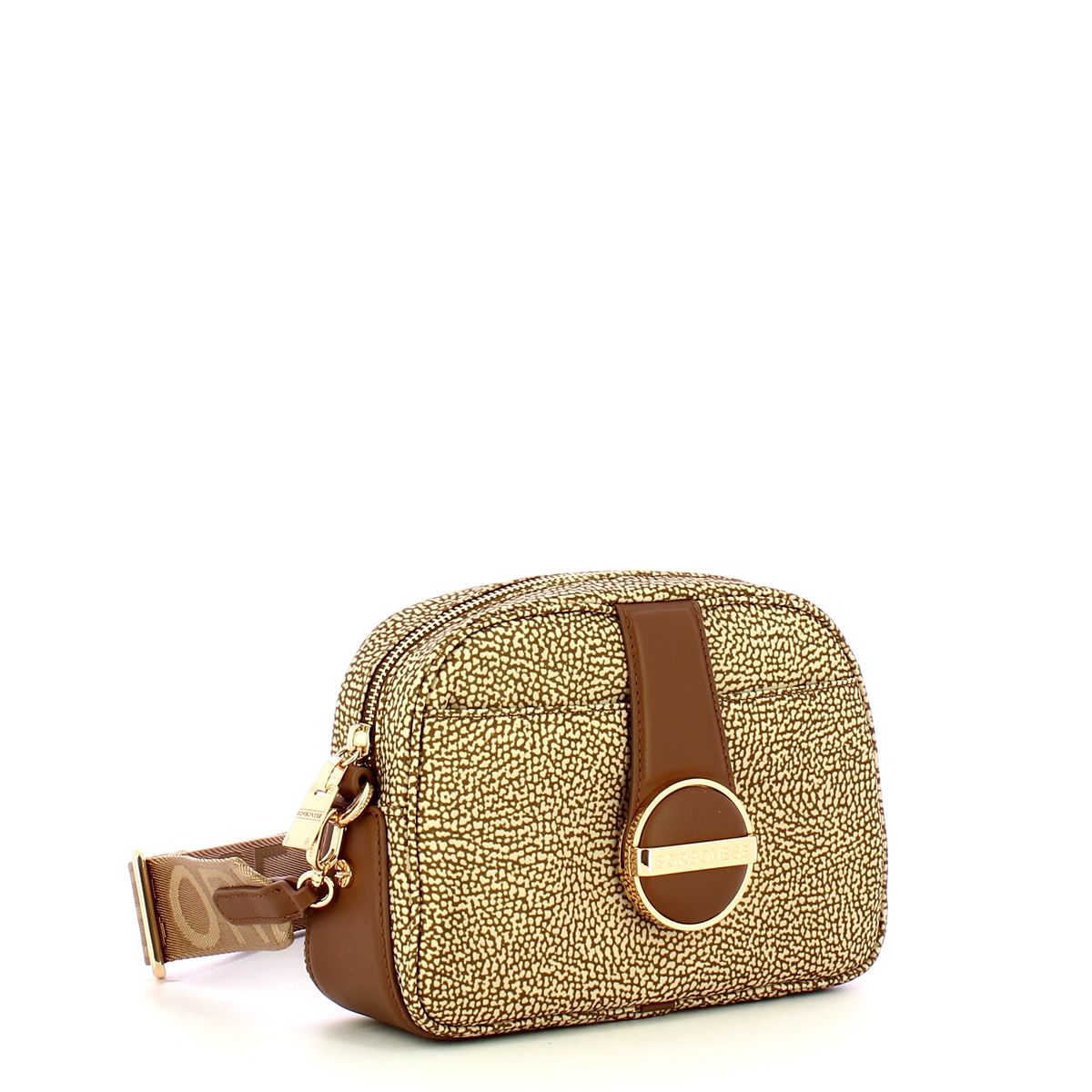 Borbonese Camera Case Eclipse Small Beige Marrone - 2