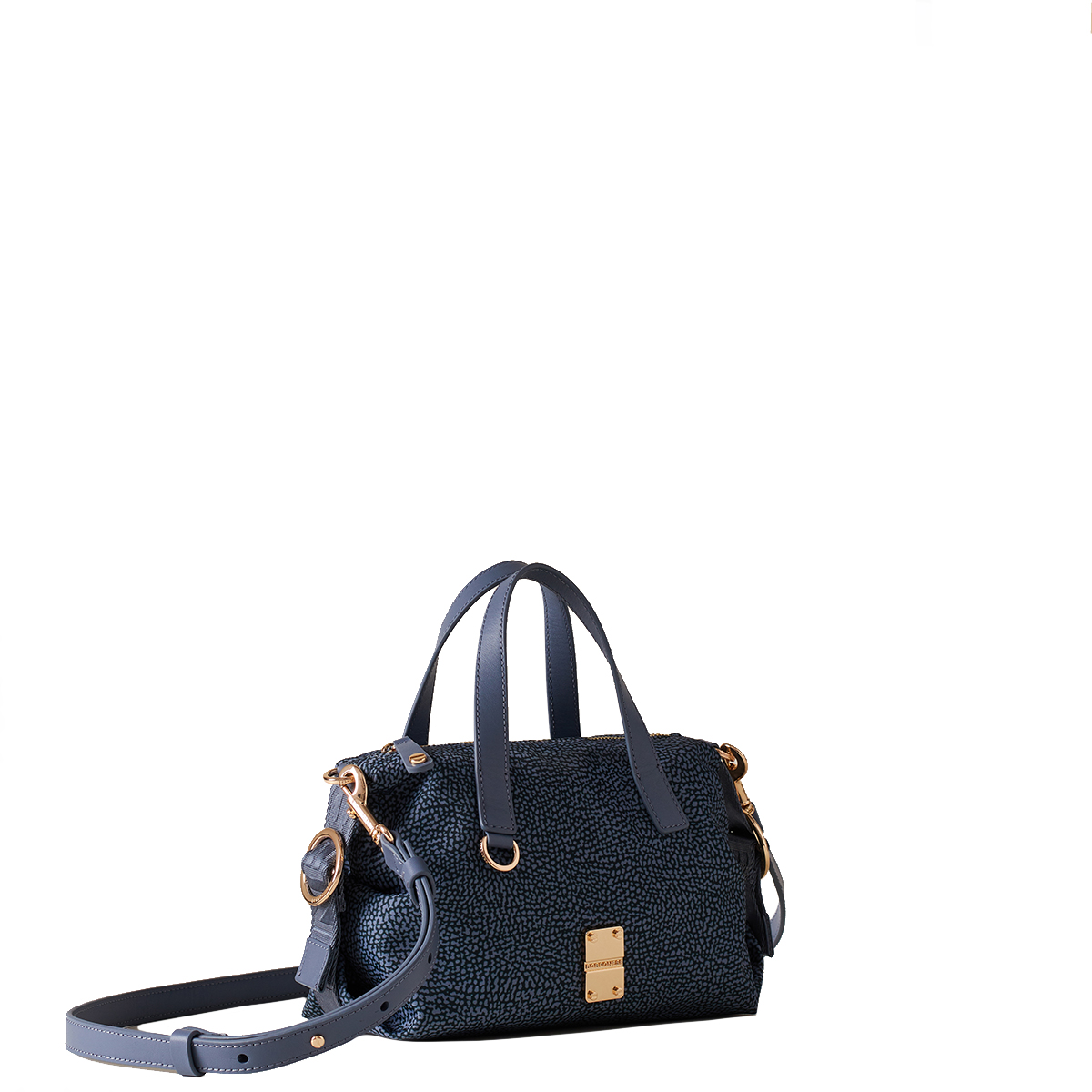 Borbonese Bauletto Mini Denim - 2 Borbonese Bauletto Mini Denim - 2