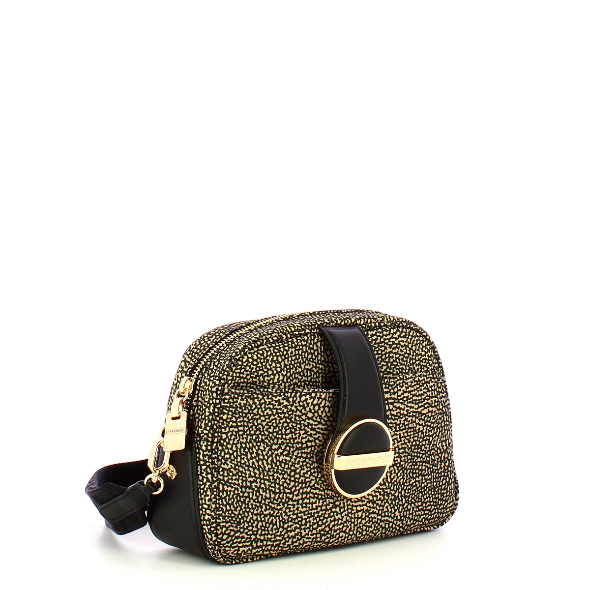 Borbonese Camera Case Eclipse Small OP Naturale Nero - 2 Borbonese Camera Case Eclipse Small OP Naturale Nero - 2
