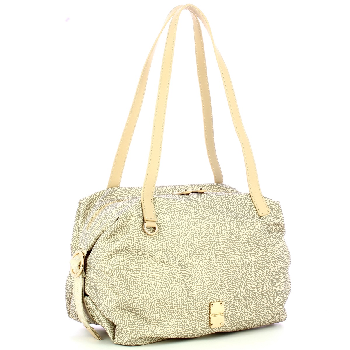 Borbonese Borsa shopping Medium Sabbia - 2 Borbonese Borsa shopping Medium Sabbia - 2