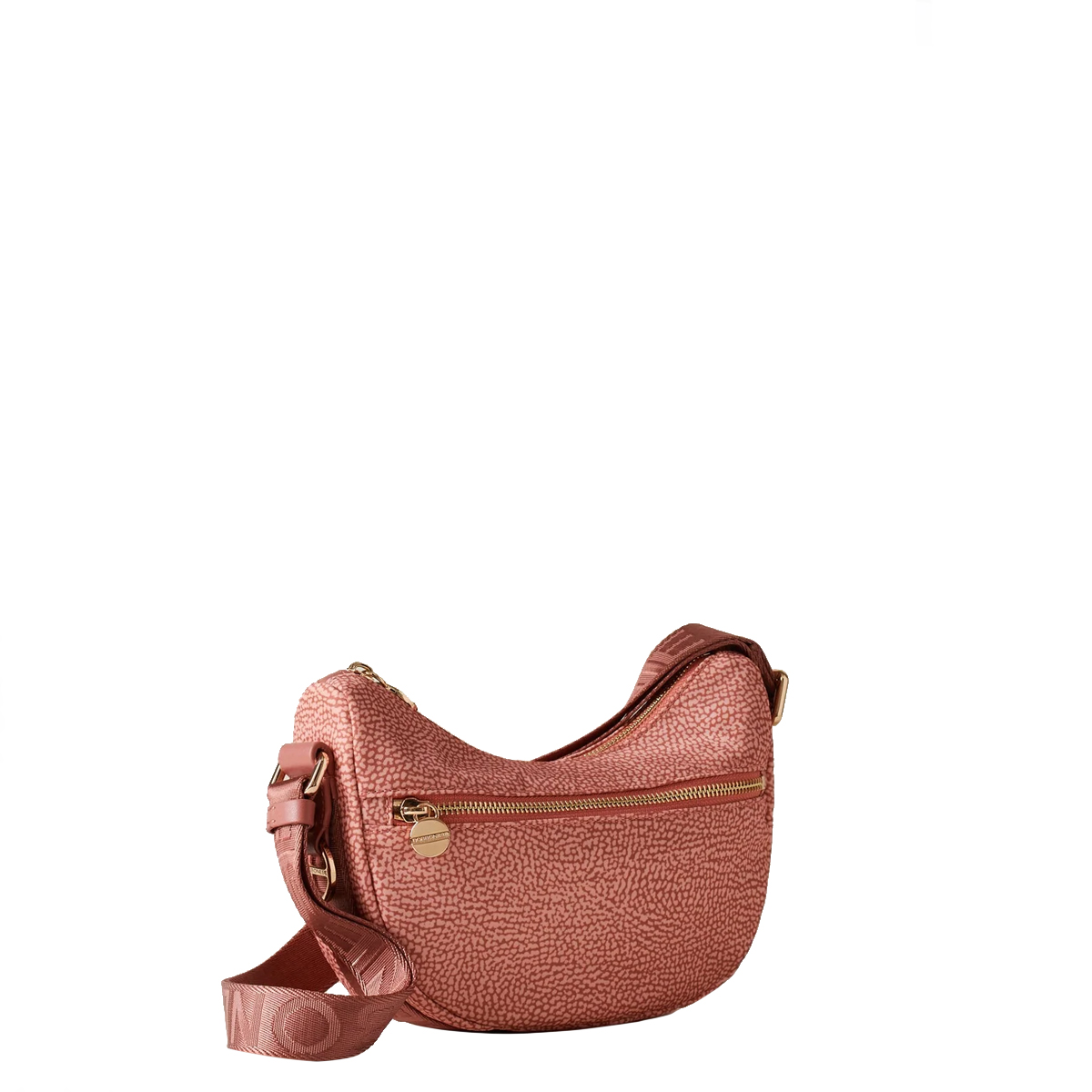 Borbonese Luna Lipstick Recycled Nylon Minibag with pocket - 3 Borbonese Luna Lipstick Recycled Nylon Minibag with pocket - 3
