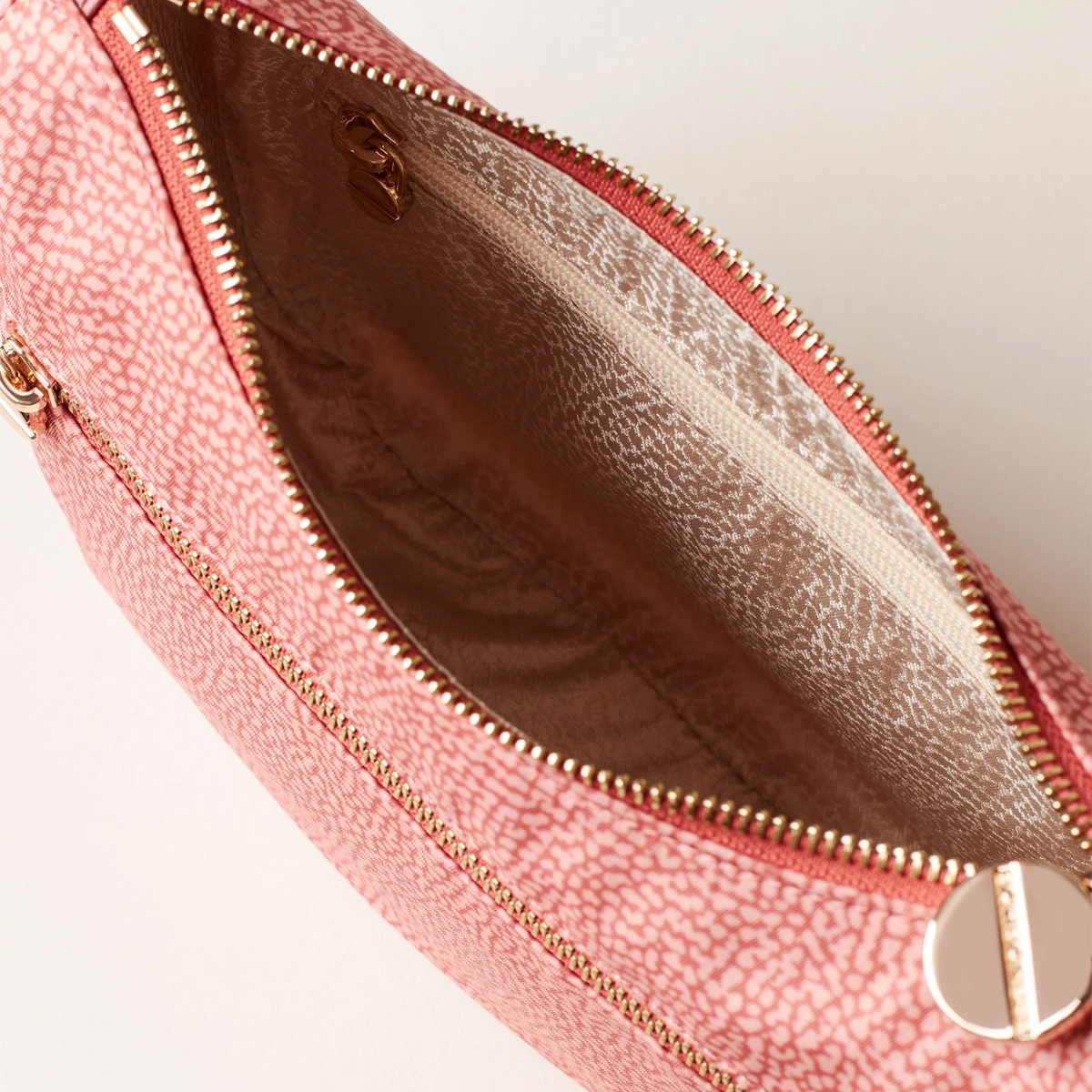 Borbonese Luna Lipstick Recycled Nylon Minibag with pocket - 6 Borbonese Luna Lipstick Recycled Nylon Minibag with pocket - 6