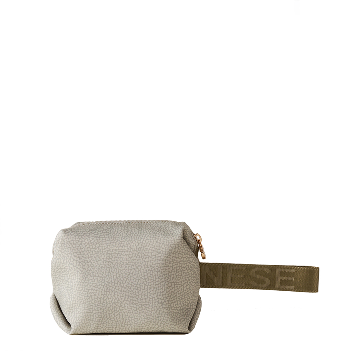 Borbonese Kaki Beauty Case made of Recycled Nylon - 3 Borbonese Kaki Beauty Case made of Recycled Nylon - 3