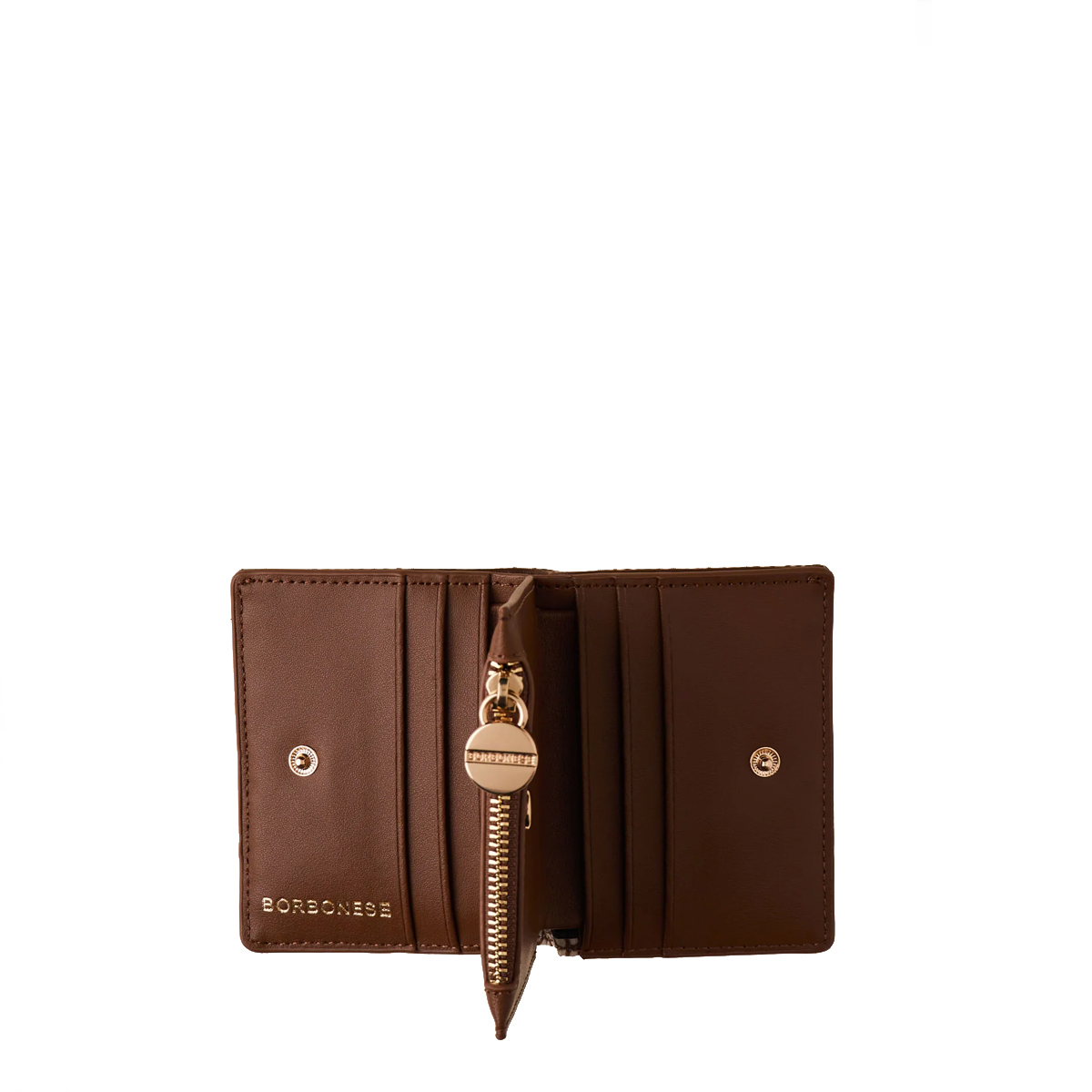 Borbonese Small Beige Marrone Wallet - 2 Borbonese Small Beige Marrone Wallet - 2